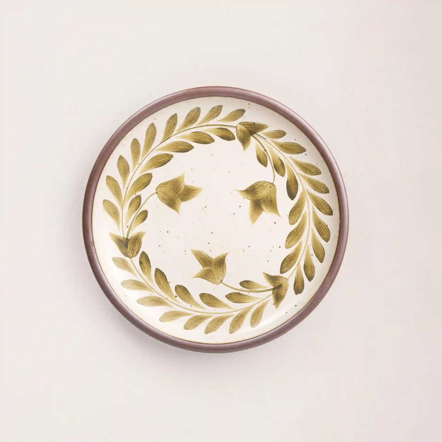 Hand Painted Dinner Plate, Tulip Crown
