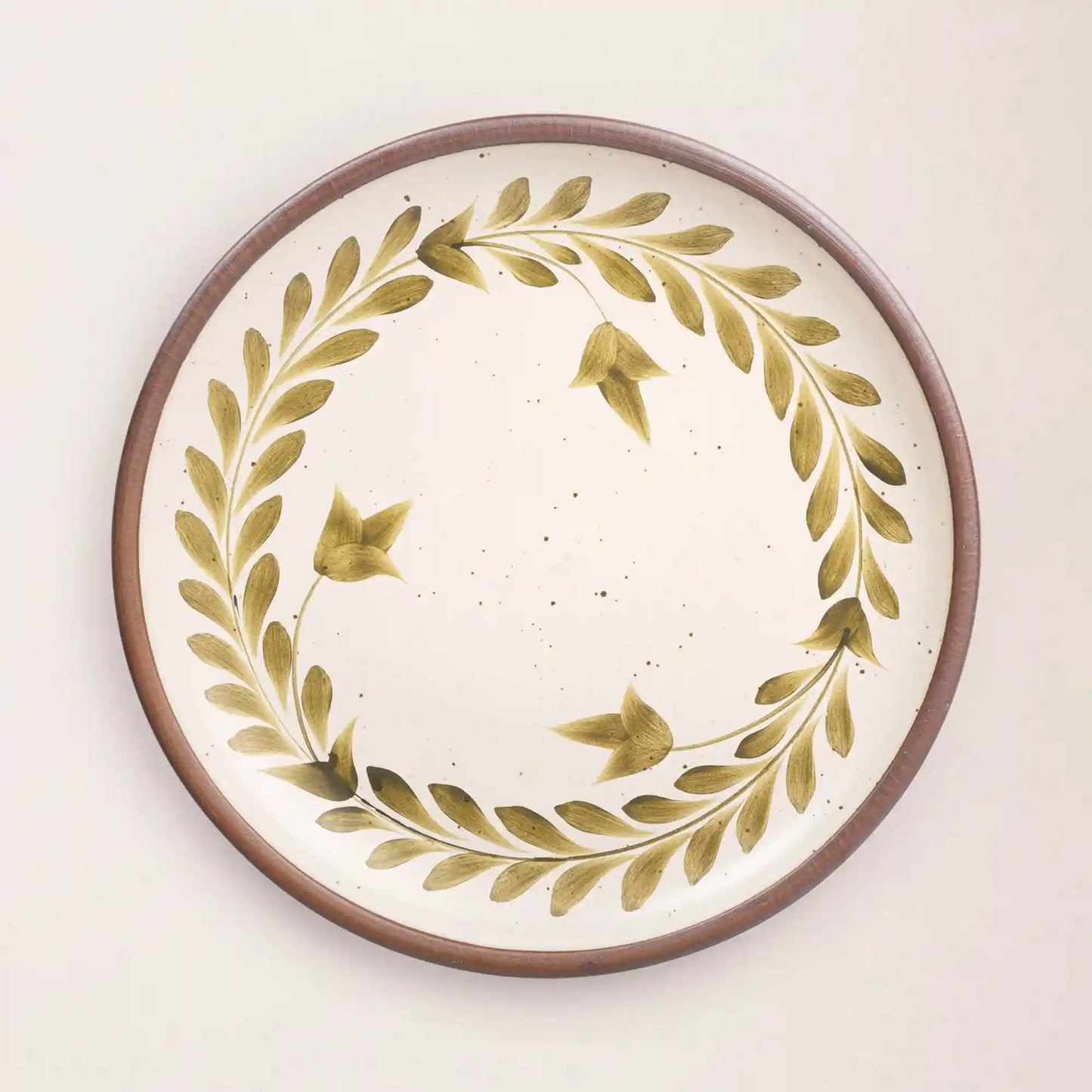 Hand Painted Serving Platter, Tulip Crown