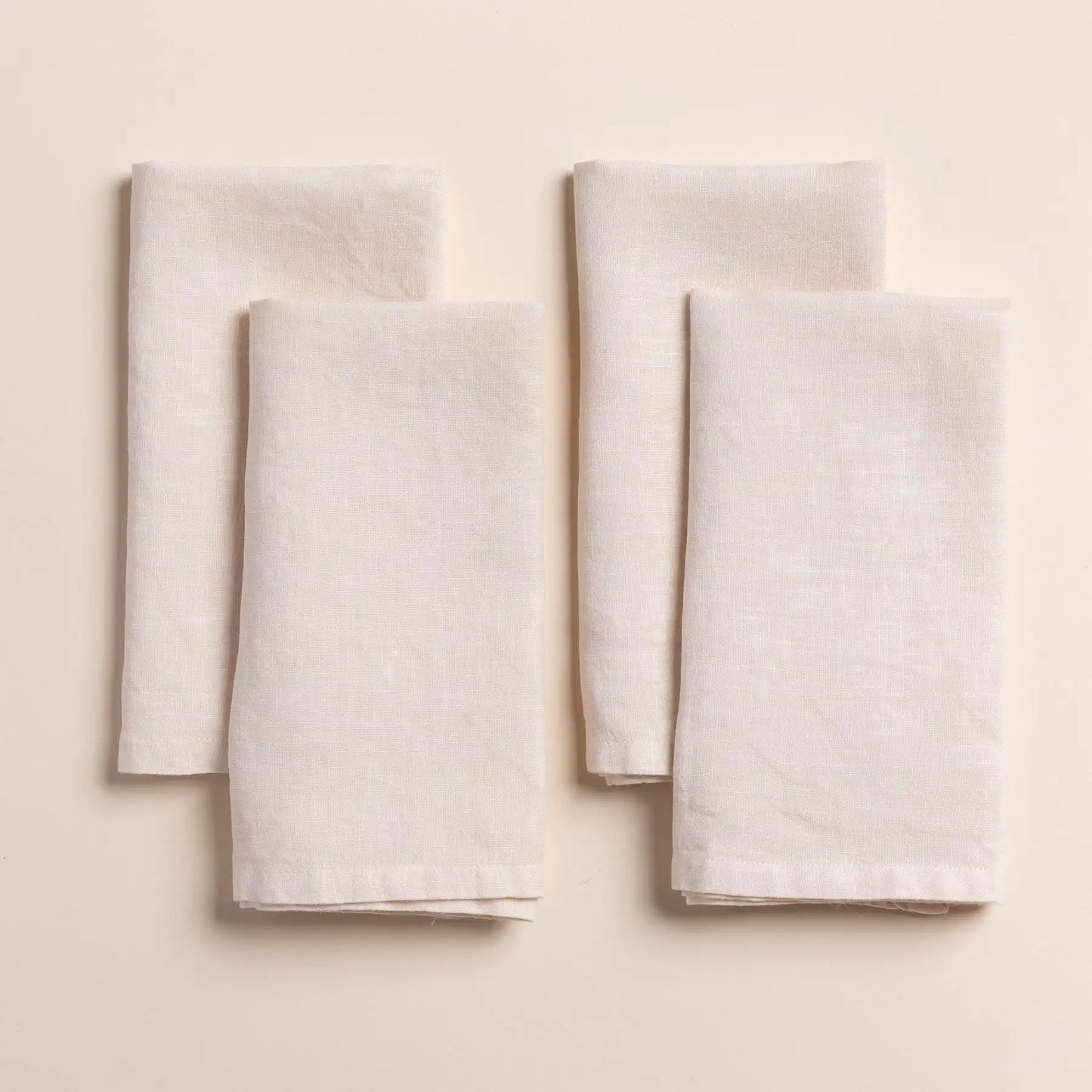 Solid Italian Linen Napkins, Set of 4