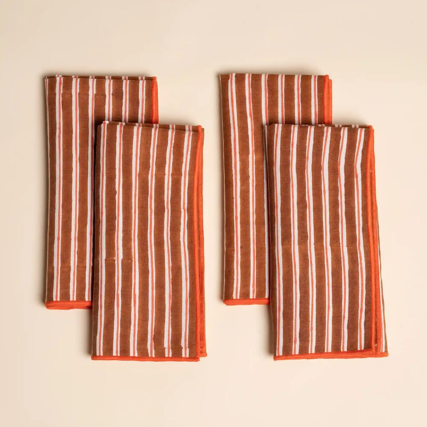 Striped Linen Napkin, Set of 4