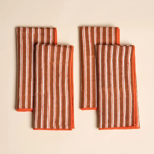 Striped Linen Napkin, Set of 4