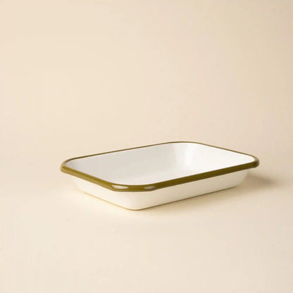 Solid Enamel Baking Dish