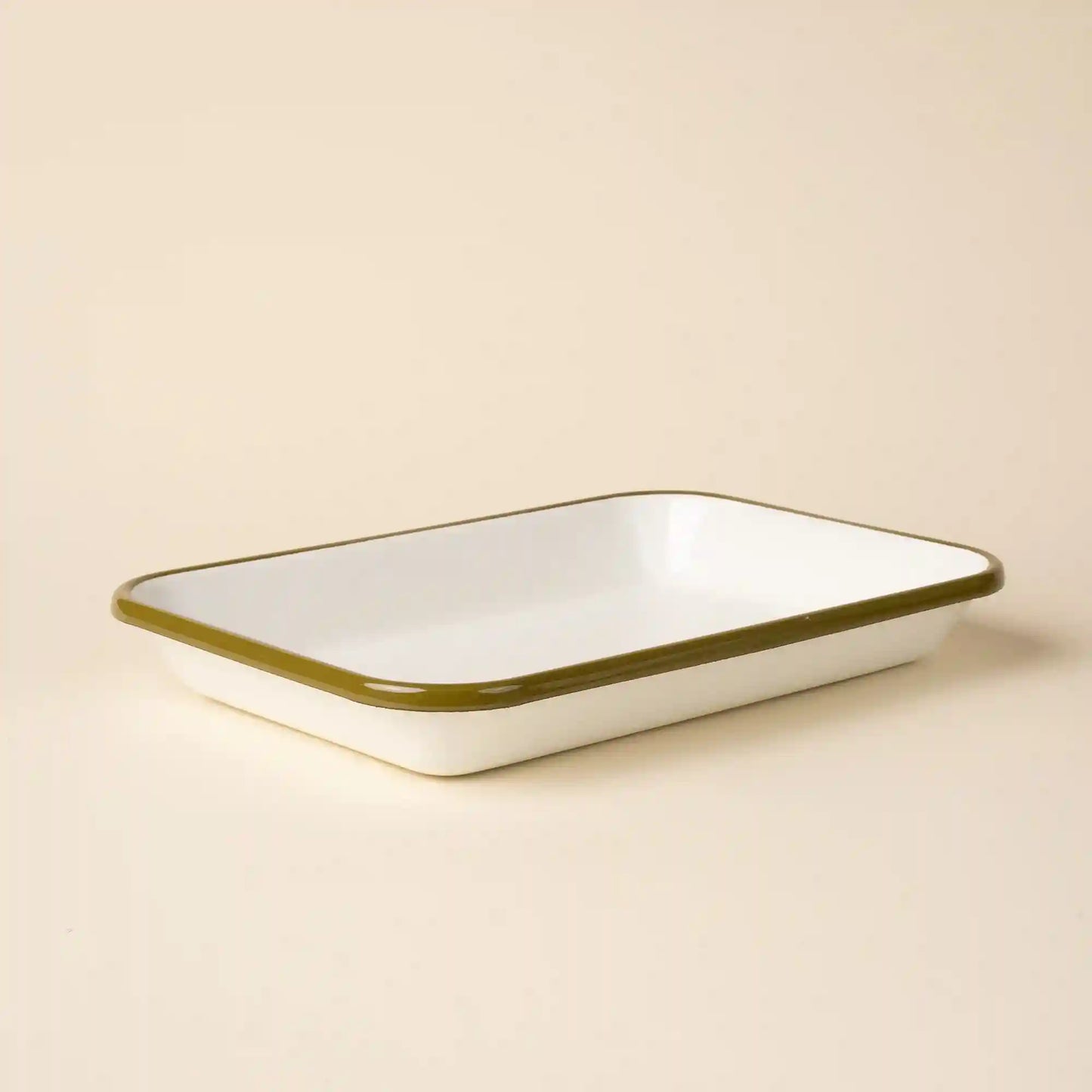 Solid Enamel Baking Dish