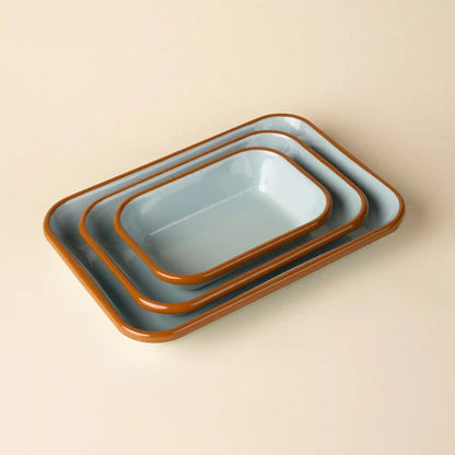 Solid Enamel Baking Dish