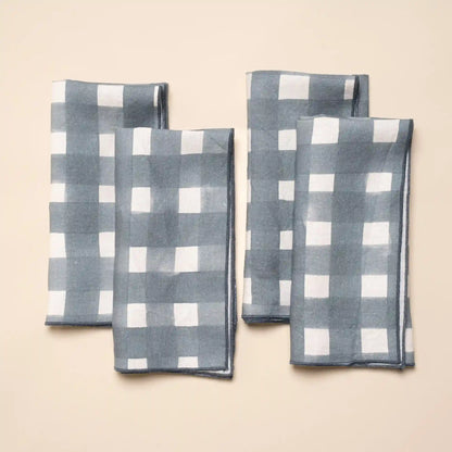 Crosshatch Linen Napkins, Set of 4