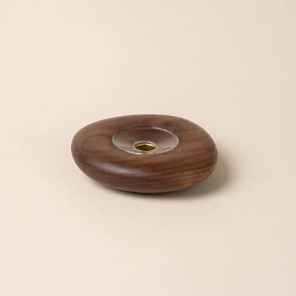 Sculptural Wood Taper Holder
