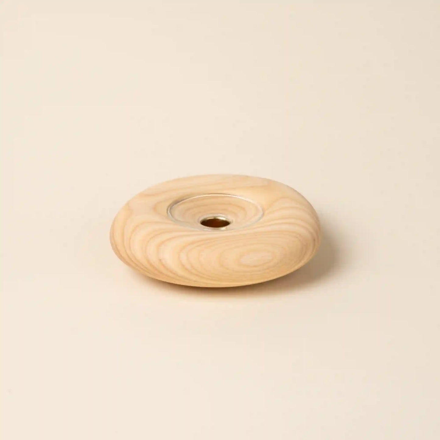 Sculptural Wood Taper Holder