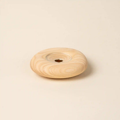 Sculptural Wood Taper Holder