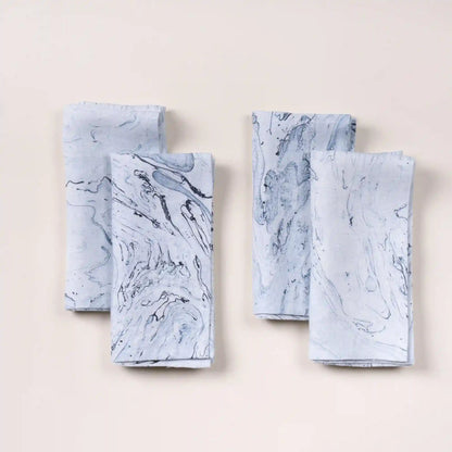 Marbled Linen Napkins, Set of 4