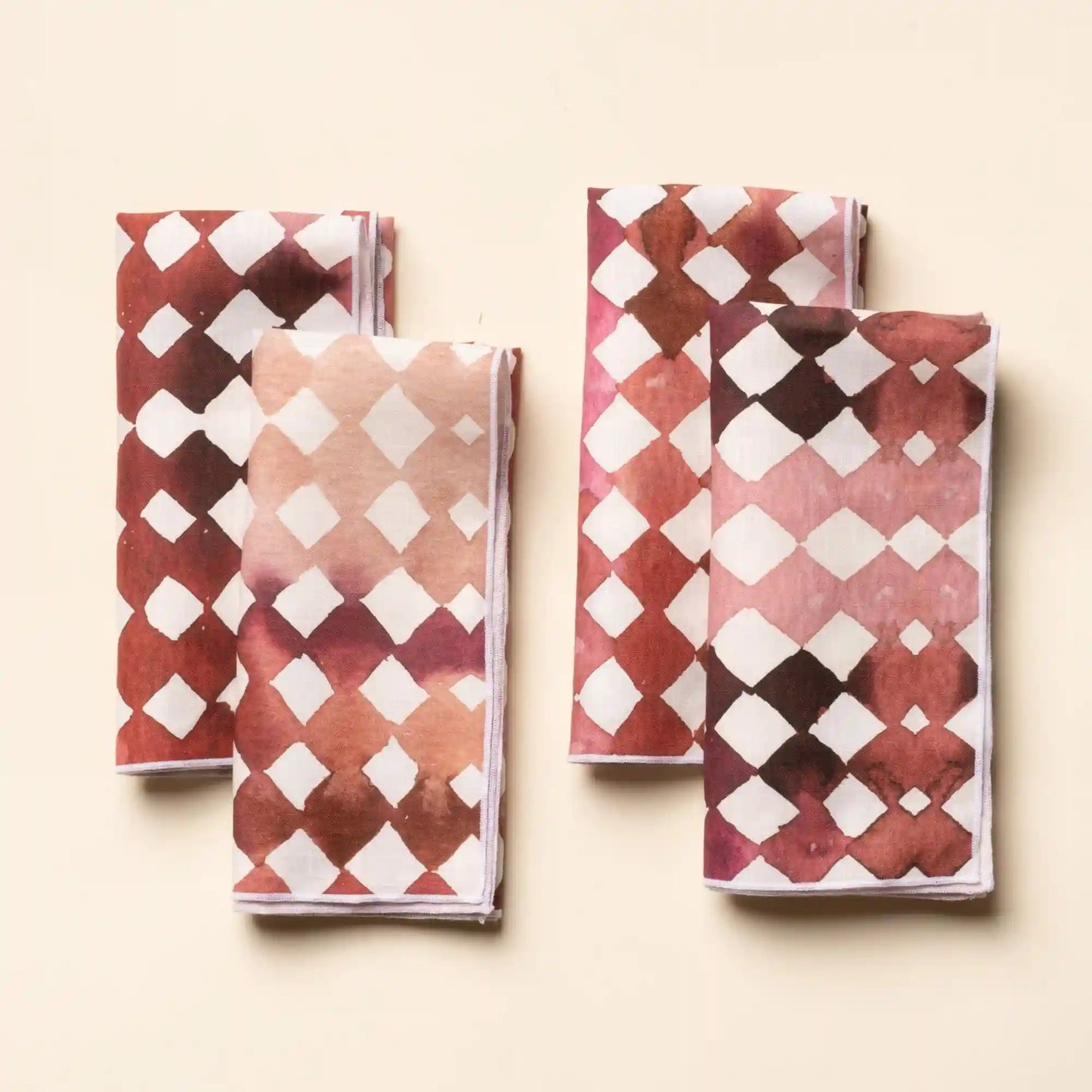 Watercolor Diamonds Table Linens