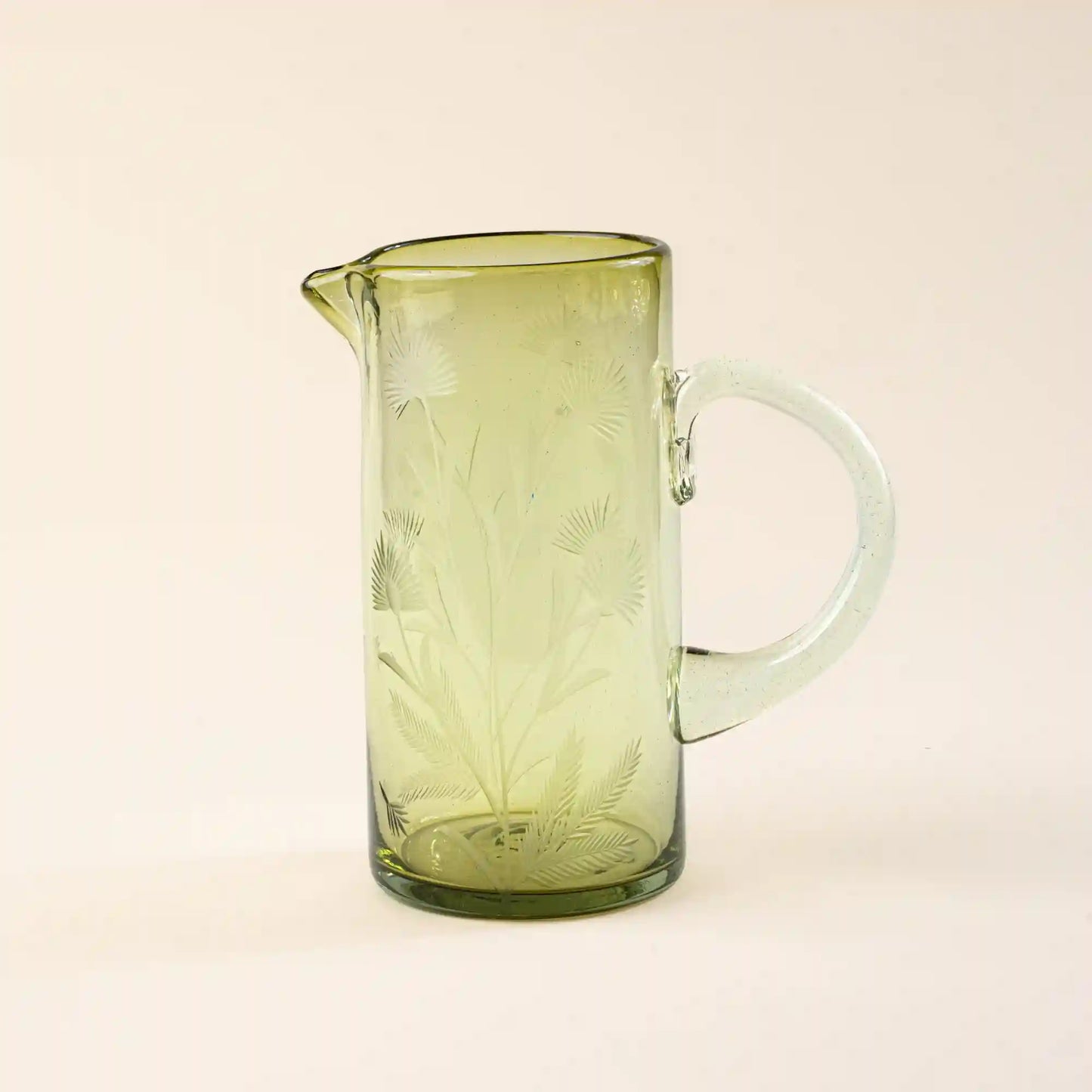 Etched Thistle Glassware