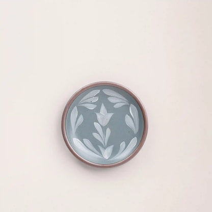 Hand Painted Cake Plate, Tulip Crown
