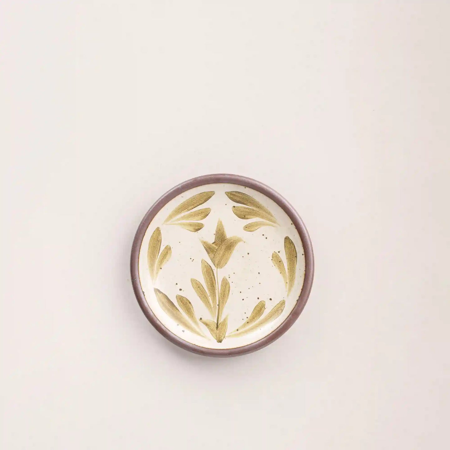 Hand Painted Cake Plate, Tulip Crown