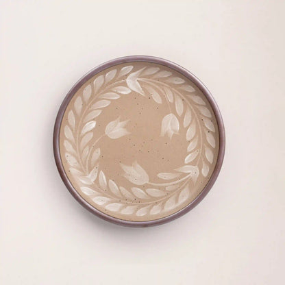 Hand Painted Dinner Plate, Tulip Crown