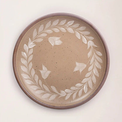Hand Painted Serving Platter, Tulip Crown