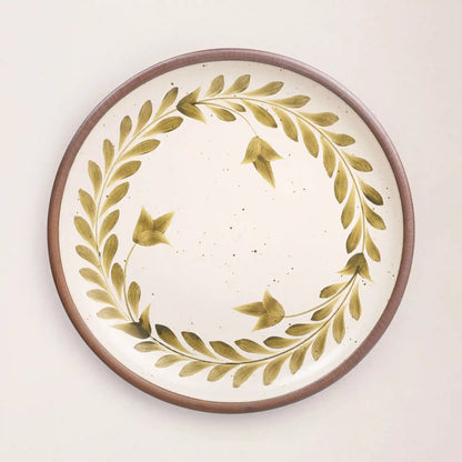 Hand Painted Serving Platter, Tulip Crown