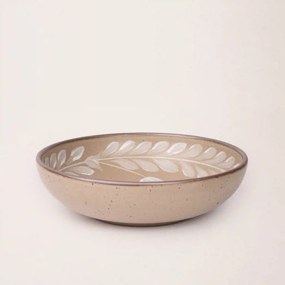 Hand Painted Weeknight Serving Bowl, Tulip Crown