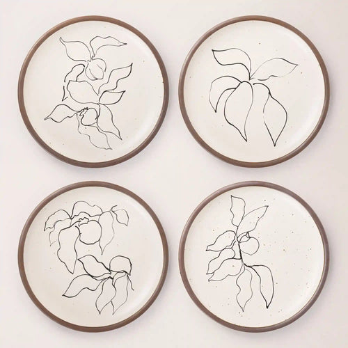 Dinner Plate Set, Illustrations from Verve, I-IV