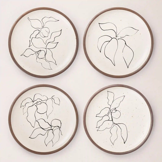 Dinner Plate Set, Illustrations from Verve, I-IV
