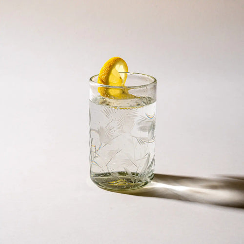 Etched Thistle Glassware