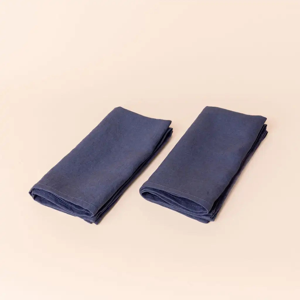 Solid Linen Napkins, Pair