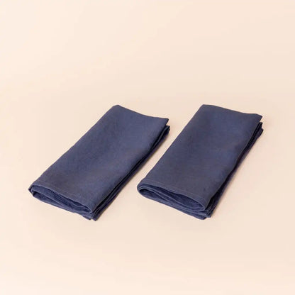 Solid Linen Napkins, Pair